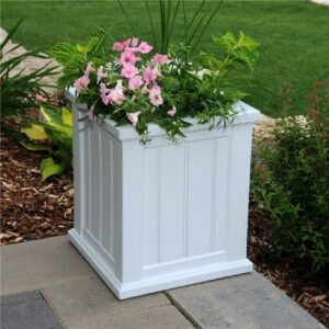 Cape Cod Patio Planter 14x14 White