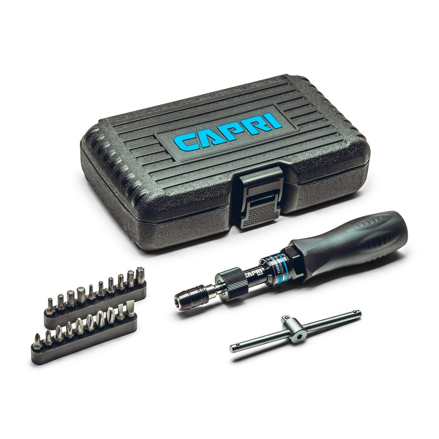 Capri Tools Precision Torque Screwdriver Set, Small, Black