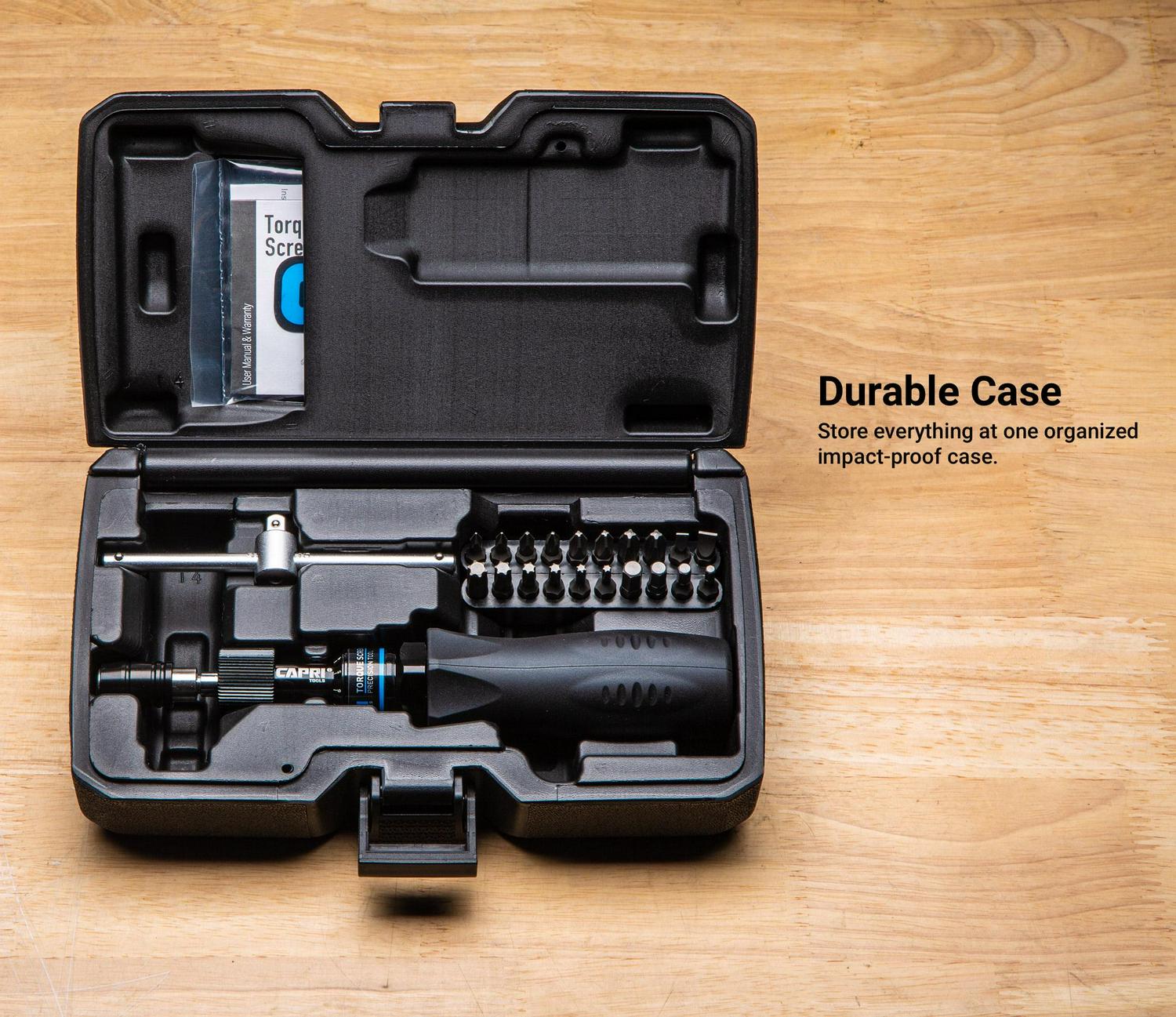 Capri Tools Precision Torque Screwdriver Set, Small, Black - Image 6