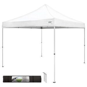 Caravan Canopy Sports 21008100010 10' x 10' White M-Series Pro Straight Leg Pop-Up Canopy