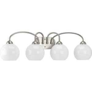 Progress Lighting - Four Light Bath - Carisa - 4 Light in Mid-Century Modern