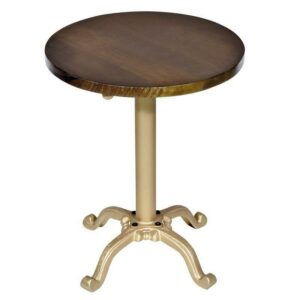 Carolina Chair and Table Landon Adjustable Vintage Table, Elm/Gold