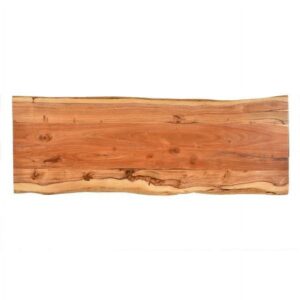 Carolina Classics Seti Live Edge Console Table in Natural and Black