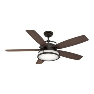 59360-Casablanca Fans-Caneel Bay - 5 Blade 56 Inch Ceiling Fan with Wall Control in Rustic Modern Style and includes 5 Motor Speed settings-Maiden