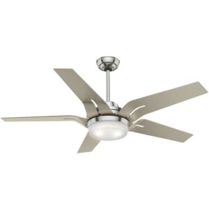 59197-Casablanca Fans-Correne - 5 Blade 56 Inch Ceiling Fan with Handheld Control in Modern Casual Style and includes 5 Motor Speed settings-Brushed