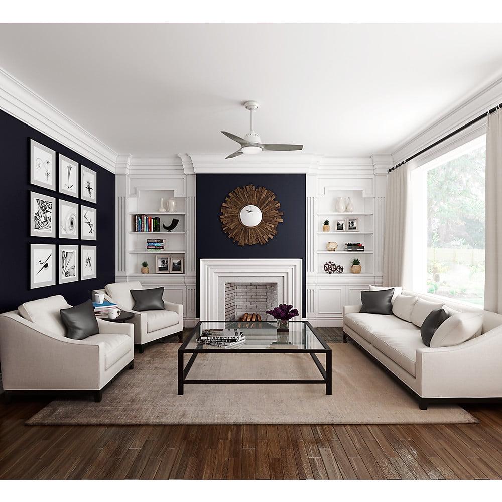 59149-Casablanca Fans-Wisp - 3 Blade 44 Inch Ceiling Fan with Handheld Control in Modern Casual Style and includes 3 Motor Speed settings-Fresh White - Image 6