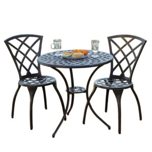 Cast Aluminum Copper Bistro Set