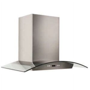 Cavaliere-Euro 36W in. Tempered Glass Canopy Wall Mounted Range Hood