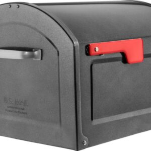 Architectural Mailboxes Centennial Post Mount Galvanized Steel Post Mount Pewter Mailbox