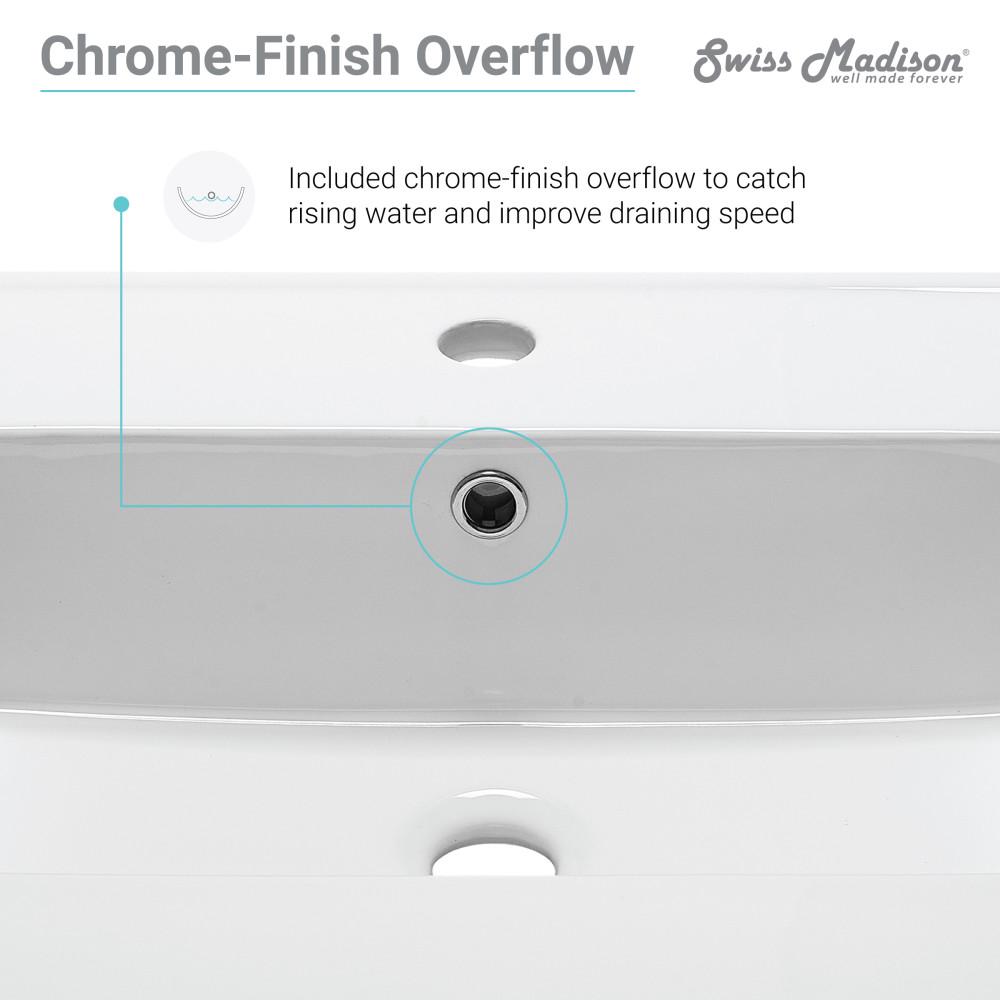 Ceramic Vanity Top 24 with Single Faucet Hole - Image 9