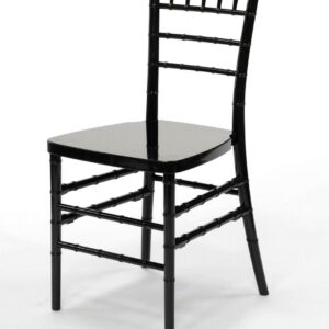 Chair - Chiavari Wood - Black/Black Cushion (4/Box)