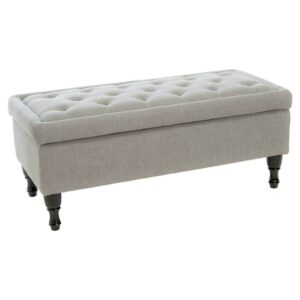 Christopher Knight Home Chantelle Fabric Storage Ottoman by  Grey