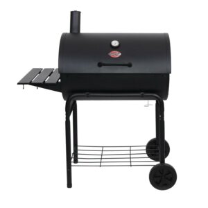 Char-Griller Deluxe Barrel Charcoal Grill, Black, E2727