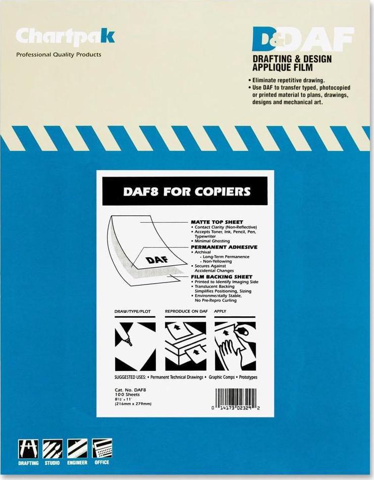 Chartpak 8.5" x 11" Matte Film - Image 4
