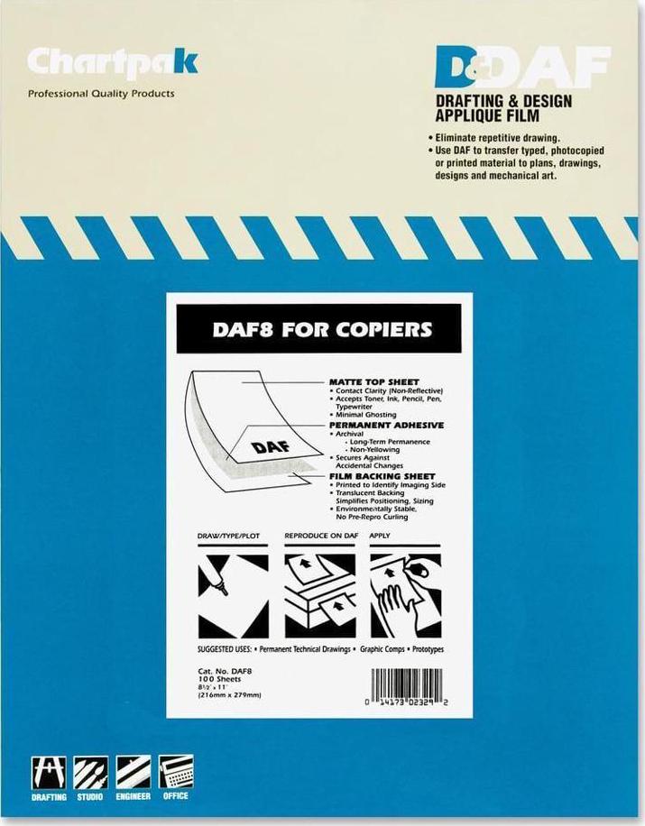 Chartpak 8.5" x 11" Matte Film - Image 7