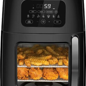 Chefman Auto-Stir Air Fryer Convection Oven, Large 12-Quart, Rotisserie, Bake, Touch Control