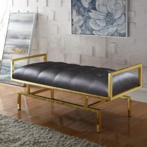 Chic Home Katharine Tufted Bench, Brown