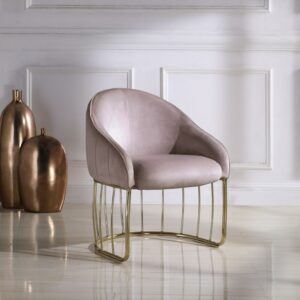 Chic Home Vivienne Velvet Upholstered Half-Moon Accent Chair
