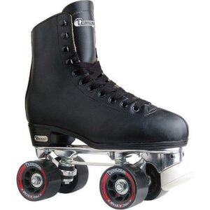 Chicago Skates Men's Deluxe Quad Black Classic Rink Roller Skates, Size 6