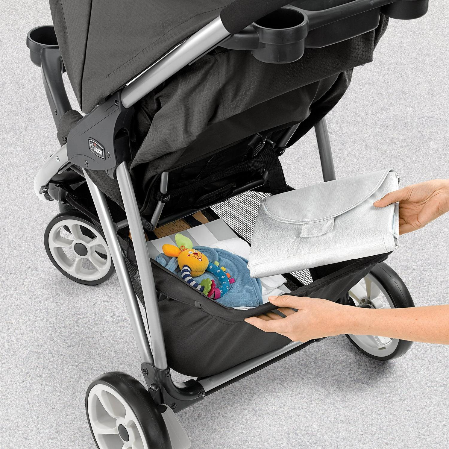 Chicco Viaro Quick-Fold Stroller - Graphite (Grey), New - Image 6