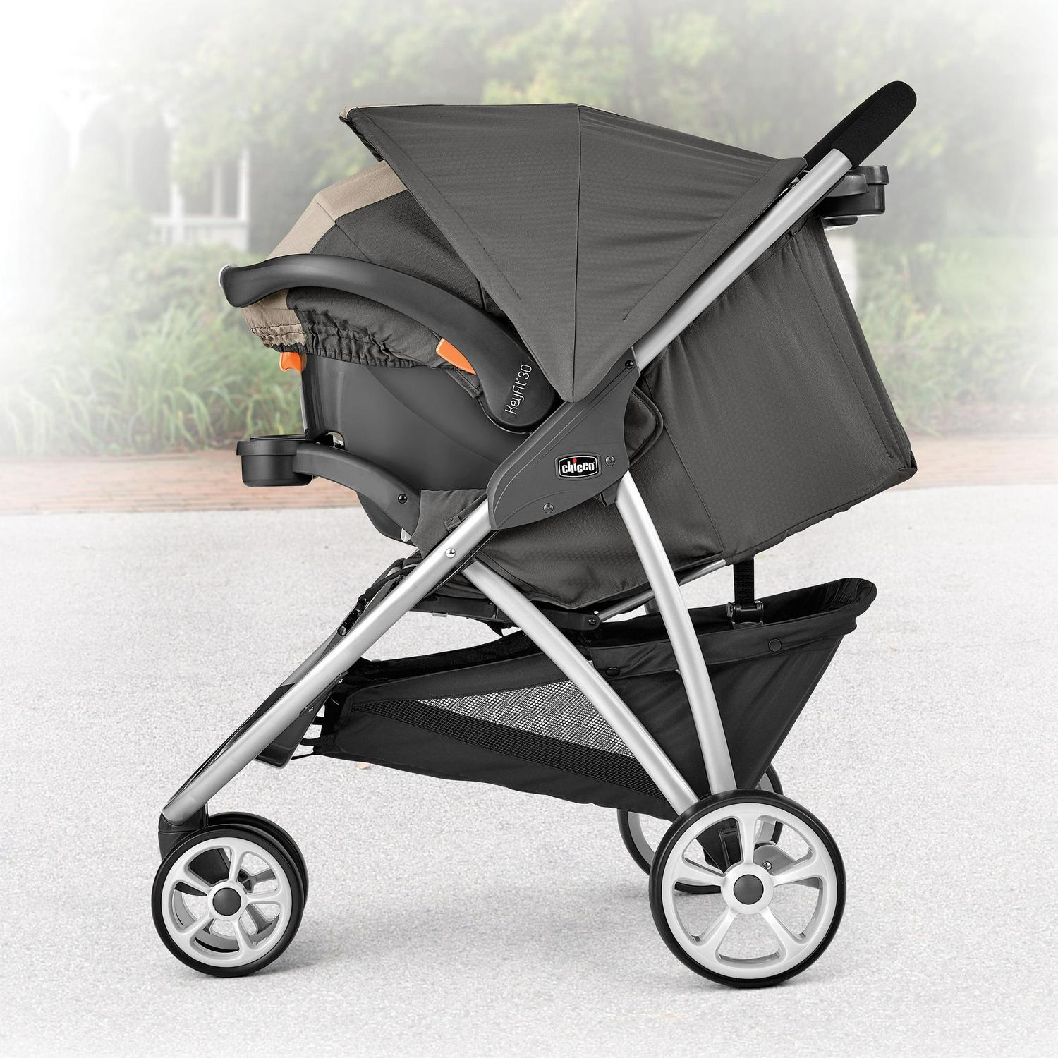 Chicco Viaro Quick-Fold Stroller - Graphite (Grey), New - Image 4
