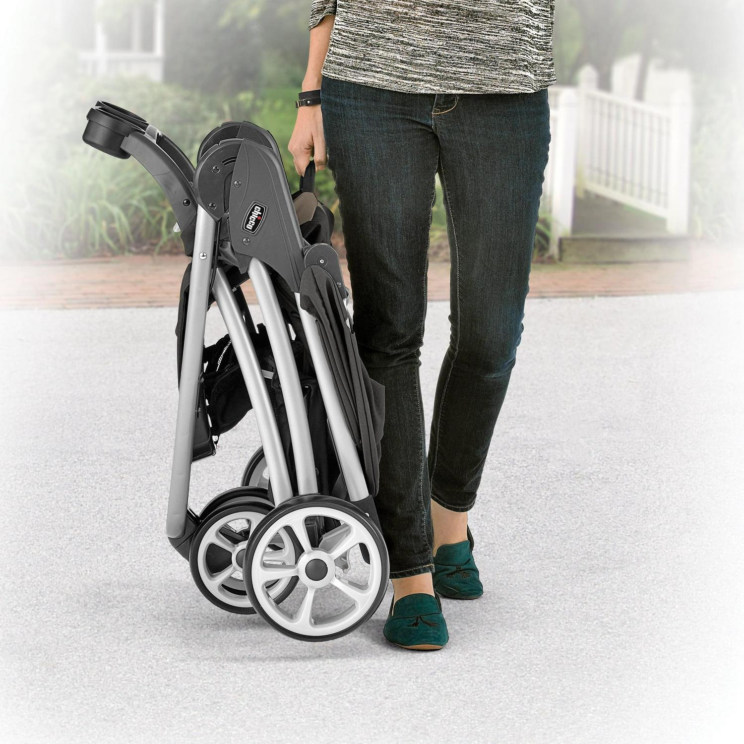 Chicco Viaro Quick-Fold Stroller - Graphite (Grey), New - Image 2