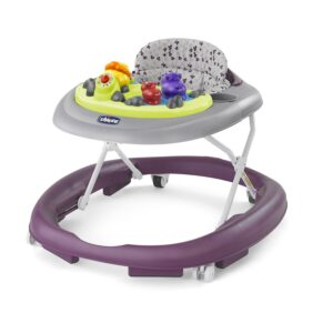 Chicco Walky Talky Activity Baby Walker with Multi-Lingual Play Tray - Flora (Purple/Grey), New