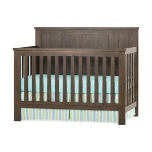 Child Craft Calder 4-in-1 Convertible Crib, Clean Slat Design, 3 Mattress Heights, Brushed Truffle