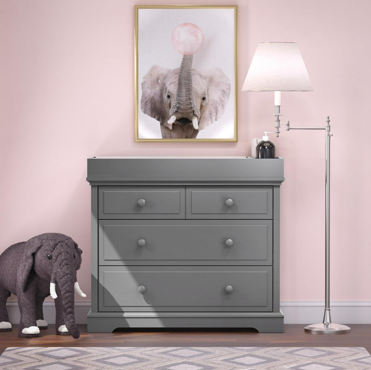 Child Craft Changing Table Topper - Cool Gray - Image 2