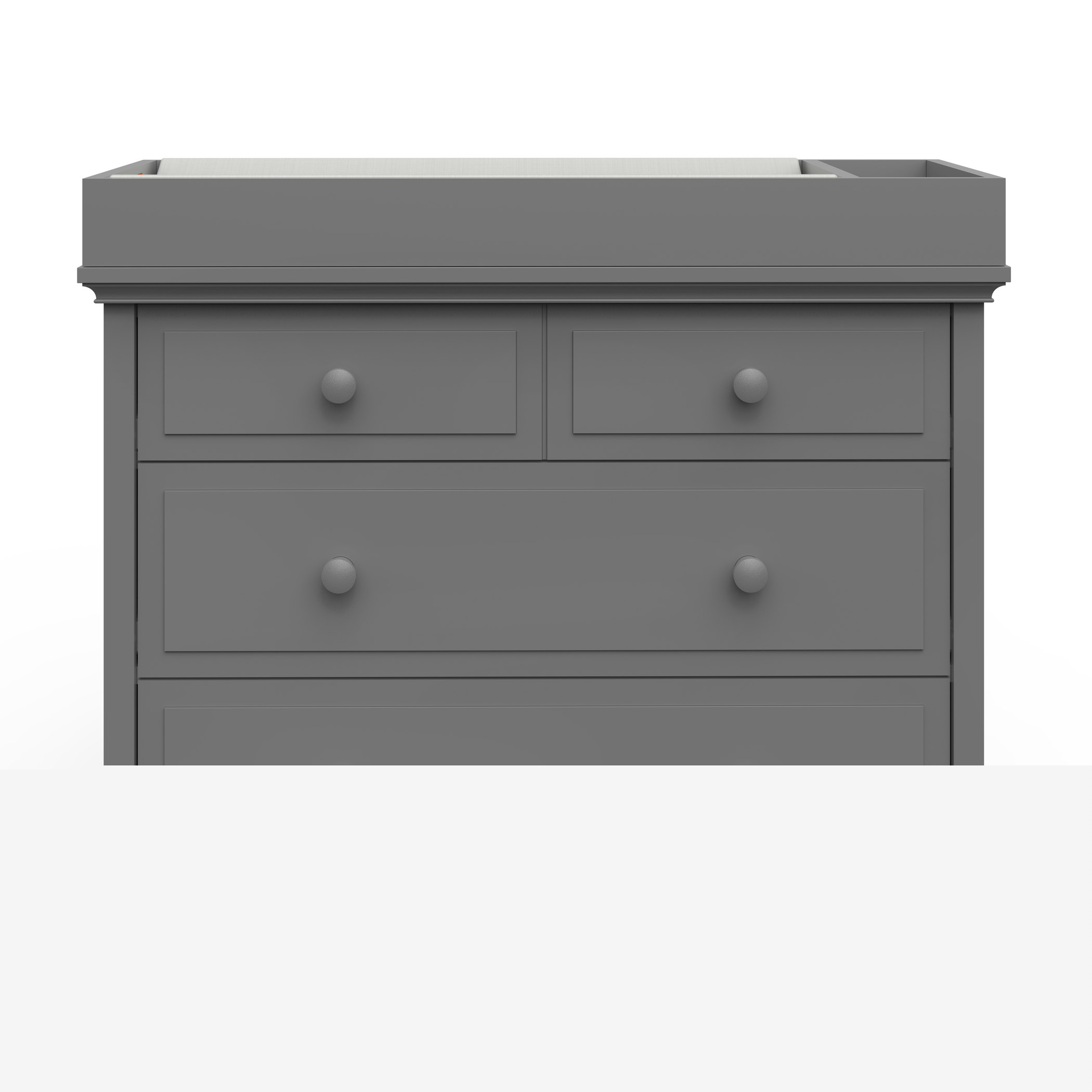 Child Craft Changing Table Topper - Cool Gray - Image 4