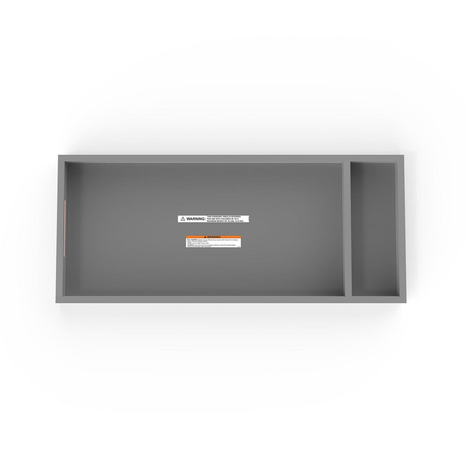 Child Craft Changing Table Topper - Cool Gray - Image 8