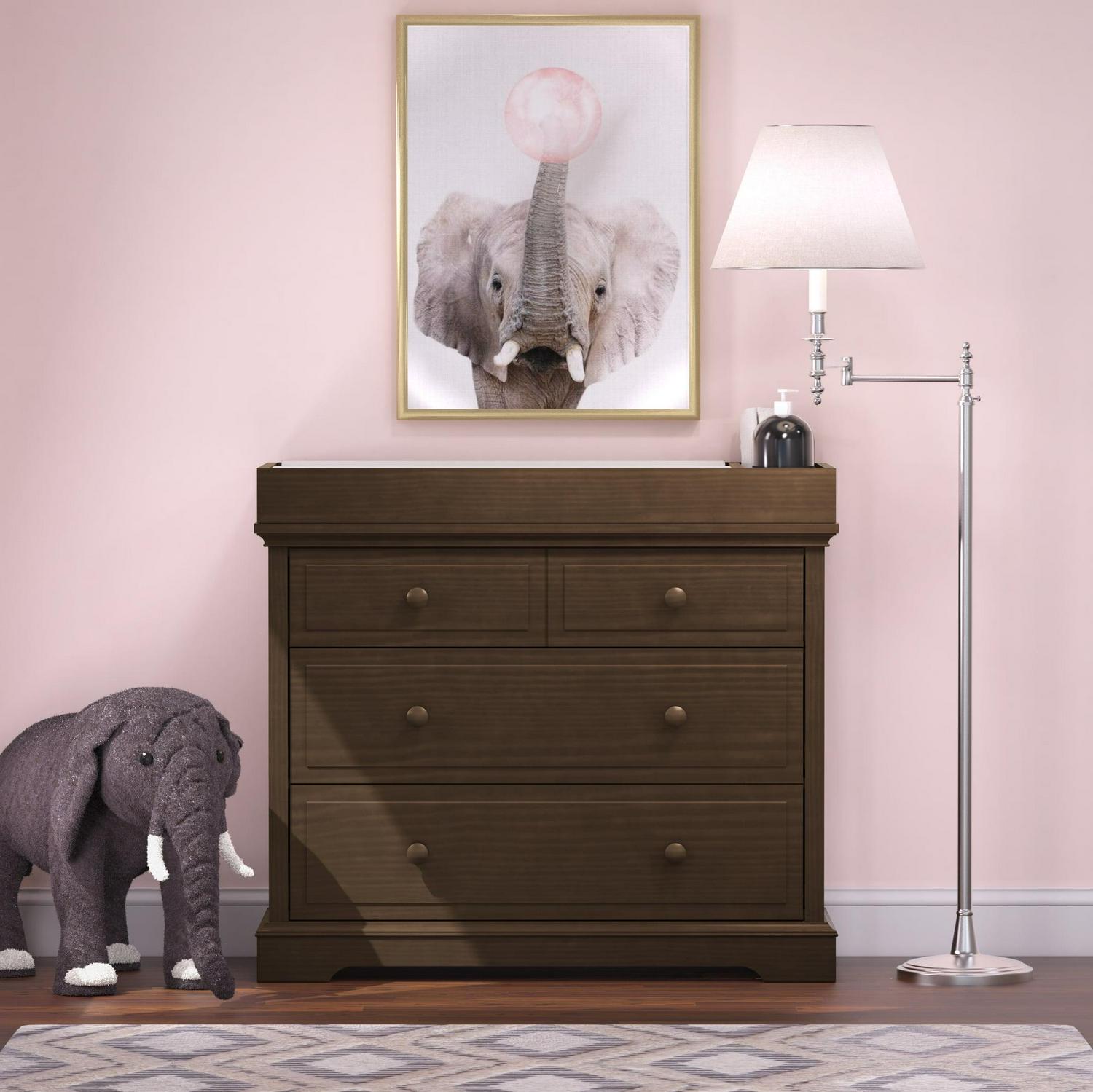 Child Craft Universal Changing Table Topper, Converts Dresser to Changing Surface, Secure Fit, Slate - Image 2