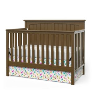 Child Craft Sheldon 4-in-1 Convertible Baby Crib, Cocoa Bean