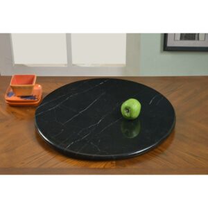 Chintaly 24 in. Round Marble Rotating Tray