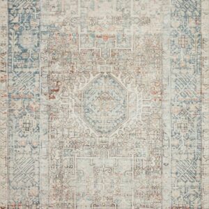 Chris Loves Julia x Loloi Jules Natural/Ocean 5'-0" x 7'-6" Area Rug