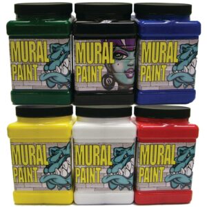 Chroma Mural Paint Set, 6-Color 1/2 Gallon Primary Set