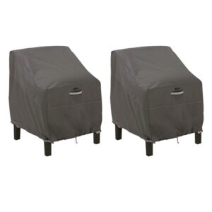Classic Accessories Ravenna Water-Resistant 38 Inch Patio Lounge Chair Cover, 2 Pack