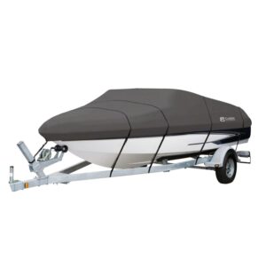 Classic Accessories StormPro Heavy-Duty Boat Cover, Fits boats 16 ft - 18.5 ft long x 98 in wide