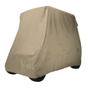 Classic Accessories Fairway Golf Cart Quick-Fit Cover - Khaki (Multiple Sizes)