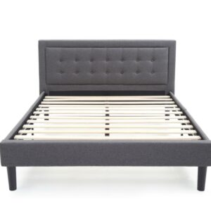 Classic Brands Mornington Low Profile Platform Bed Frame, Full, Grey