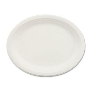 Classic White Oval Paper Dinnerware Platter, 500 count