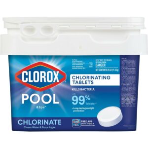 Clorox Pool and Spa Active 99 Three inch Chlorinating Tablets, 25 lbs