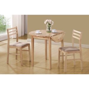 Coaster Company 3-Piece Breakfast Table Set, Natural