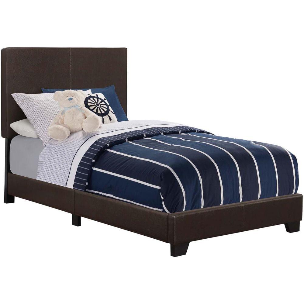 Coaster Company Dorian Upholstered Twin Bed Brown