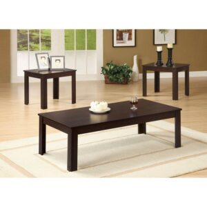 3-piece Rectangular Occasional Table Set Cappuccino
