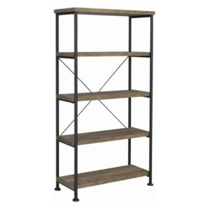 Coaster Co. of America Analiese 4-Shelf Bookcase Rustic Oak
