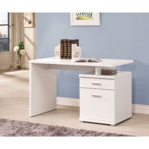 Coaster White Contemporary Style Desk