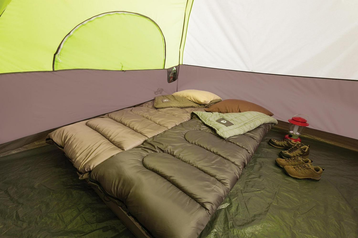 Coleman® 6-Person Steel Creek™ Fast Pitch™ Dome Camping Tent with Screen Room, Green - Image 2