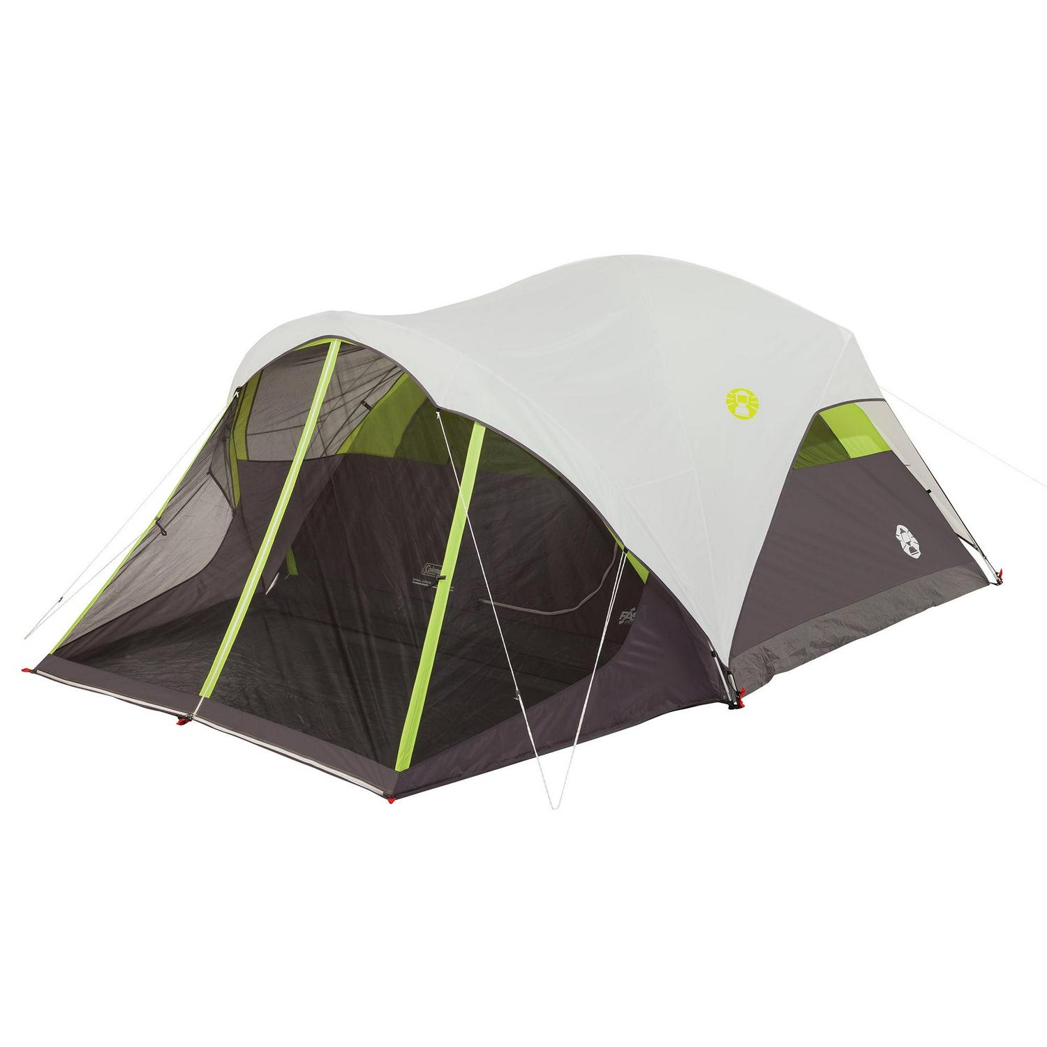 Coleman® 6-Person Steel Creek™ Fast Pitch™ Dome Camping Tent with Screen Room, Green