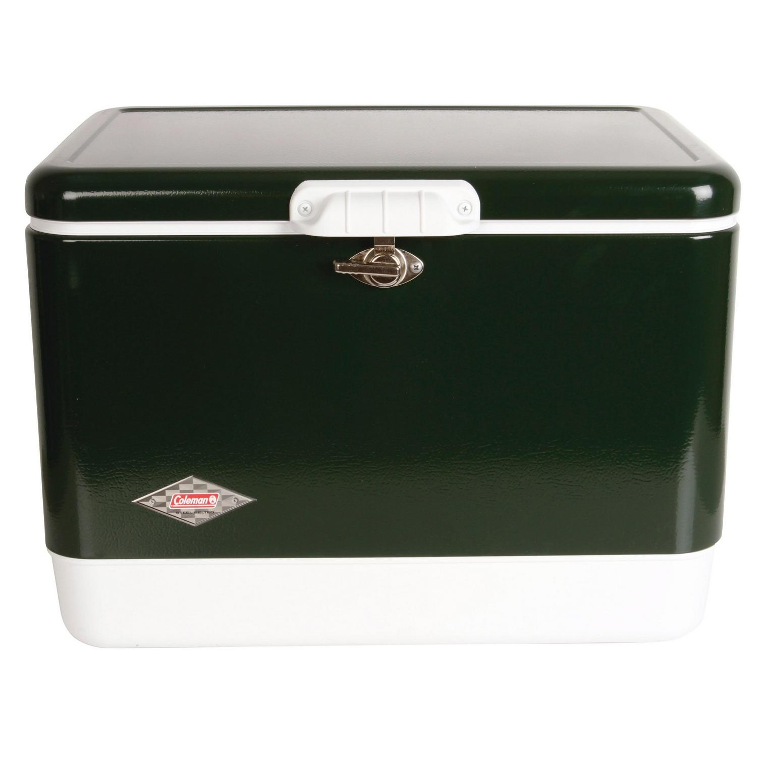 Coleman Vintage 54-Quart Steel Belted Cooler, Green